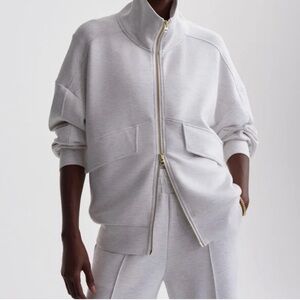Varley grey marl Garcia zip DoubleSoft Jacket